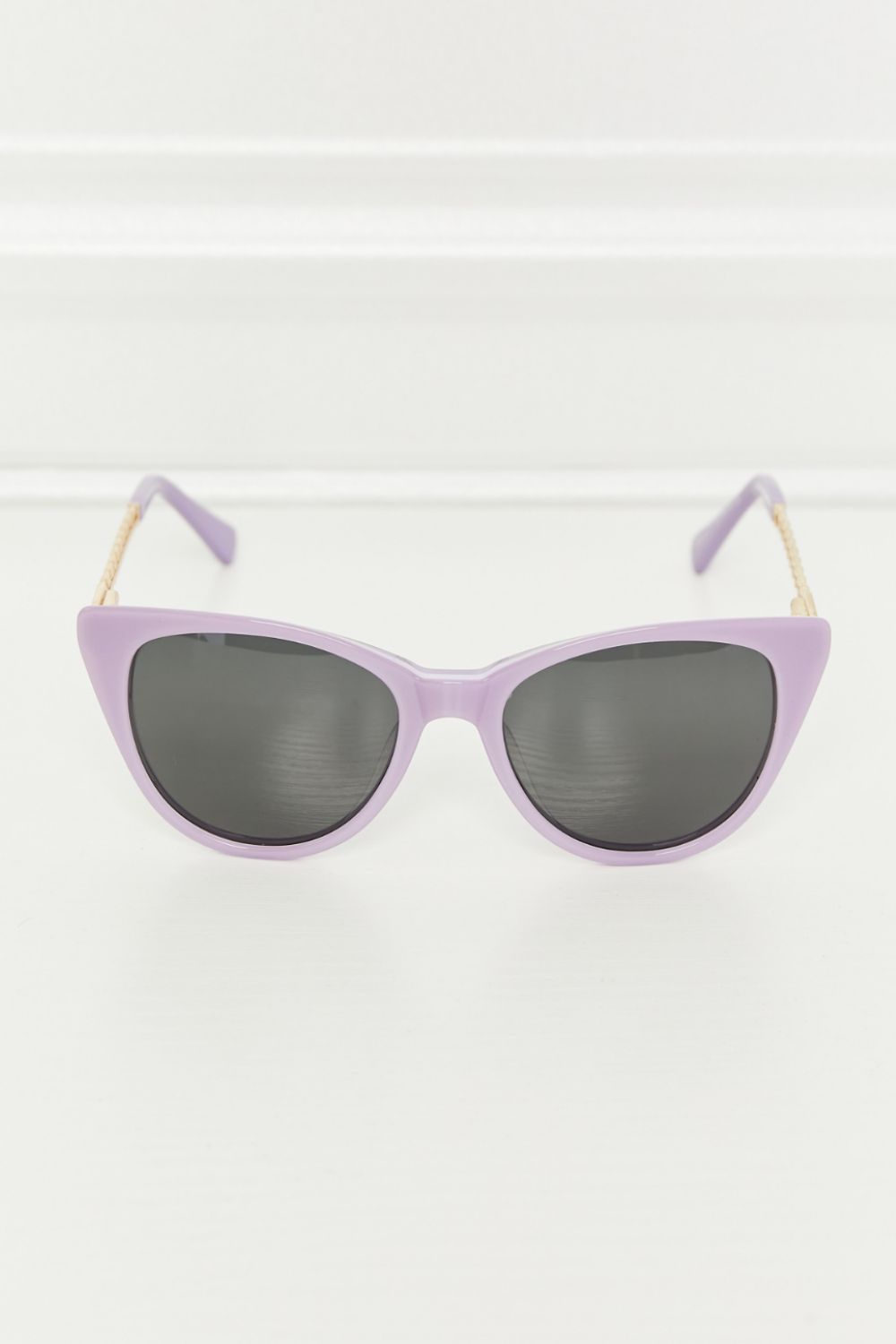 Sassy Cat-Eye Acetate Frame Sunglasses