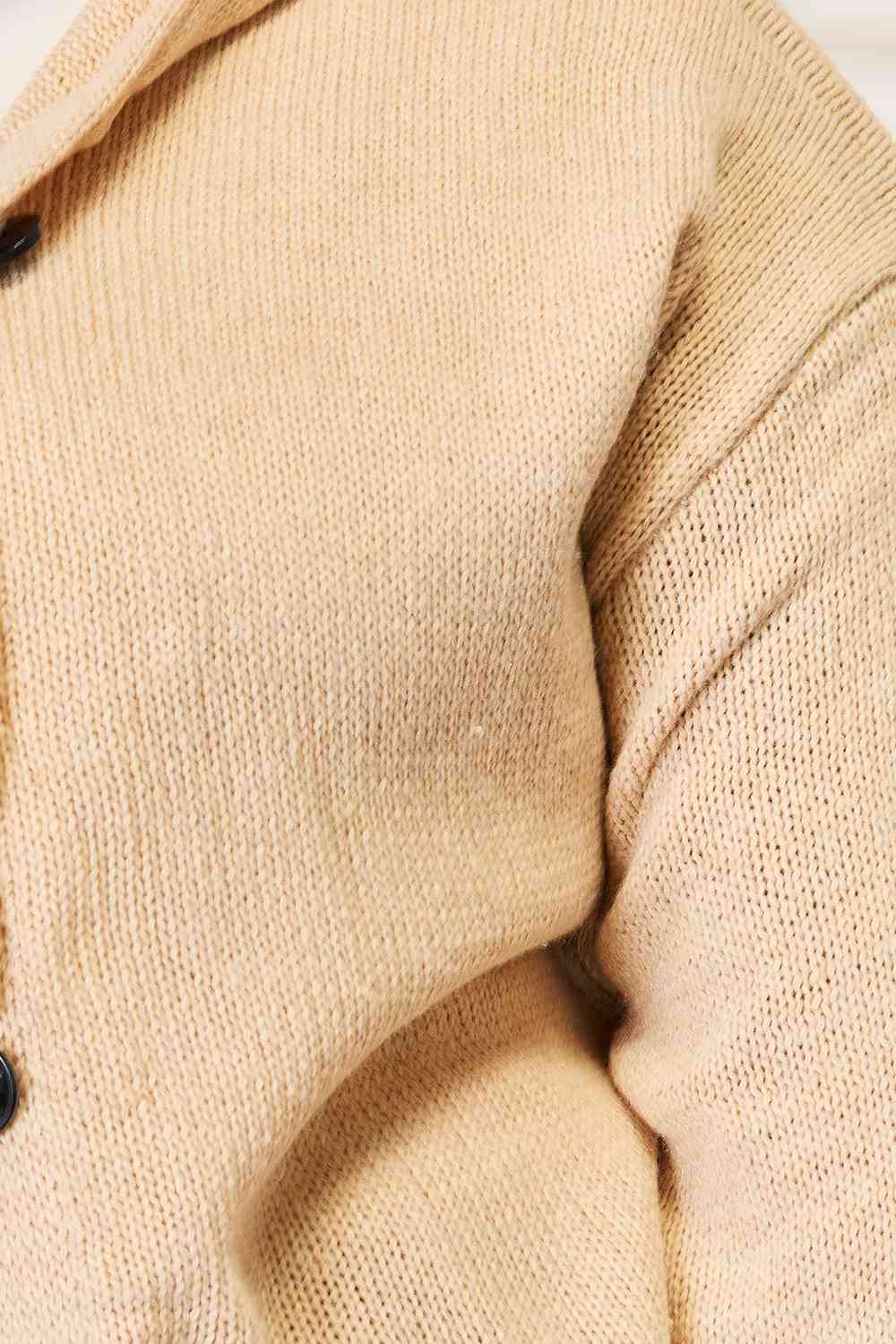 Woven Right Long Sleeve Hooded Sweater