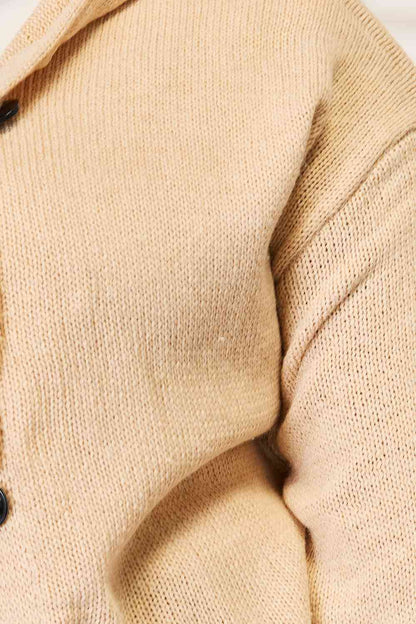 Woven Right Long Sleeve Hooded Sweater